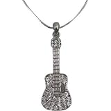 �A�R�[�X�e�B�N�M�^�[ ���C���X�g�[�� �l�b�N���X NENECKLACE ACOUSTIC GUITAR W/ RHINESTONES