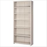 Lyon Workspace Products 8391 8000 Series Closed Shelving - 7 Shelves: 84' H x 48' W x 12' D
