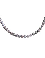 Dark Grey 7-8mm Freshwater Cultured Pearl Strand - 16"
