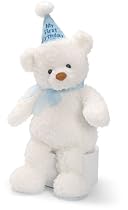 My First Birthday Blue Musical Teddy Bear
