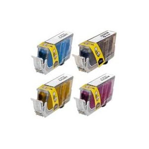 Combo Pack Compatible Canon Pixma MP620, Pixma MP980, Pixma MX860, Pixus MP610, Pixma iP3600, Pixma iP4600 (CLI-221) 1 of B, C, M, Y