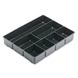 Rubbermaid Extra Deep Desk Drawer Director Tray, Plastic, 11.875 x 15 x 2.5 Inches, Black (11906ROS)