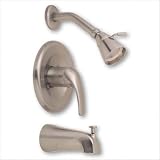 LDR 950 50524BN Single Lever Handle Anti-scald Tub/Shower Faucet, Brushed Nickel