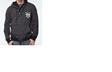 RocaWear Long Sleeve Twist The Truth Hoody Gray Black Mens