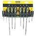 Stanley 60-100 10-Piece Standard Fluted Screwdriver Set
