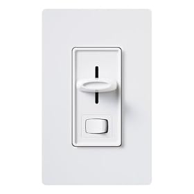 Lutron S-600PEH-WH Skylark Eco-dim 600W Preset Dimmer White