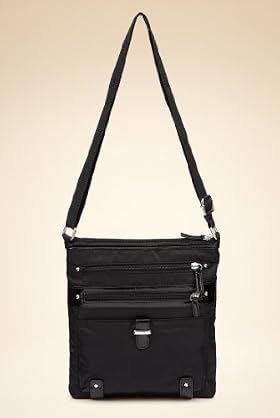 Multiple Zip Pockets Cross Body Bag