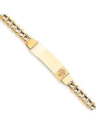 7 Inch 14k Gold Non-enameled Medical ID Bracelet
