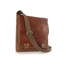 Chiarugi Handmade Brown Genuine Italian Leather Messenger Bag