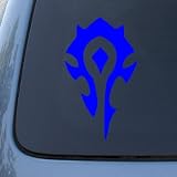 WORLD OF WARCRAFT HORDE PVP - WOW - Vinyl Car Decal Sticker #1902 | Vinyl Color: Blue