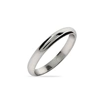 Classic 3mm Sterling Silver Wedding Band Size 5 (Sizes 5 6 7 8 9 10 11 12 Available)