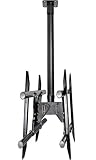 37 to 63 Inch Double Ceiling Mounting Kit Black