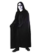 74 Inch Hooded Black Cape Classic Vampire Vampiress Sorcerer Sorceress Count