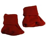 Red Baby Booties (Small Preemie 3-6 Pounds)