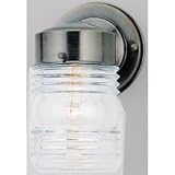 WESTINGHOUSE-66839 1 LT. WALL LANTERN, ANTIQUE BRASS FINISH - FIXTURES