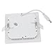 Lemonbest Soft white 6W Dimmable LED Panel Light Square Recessed Downlight Warm White + LED Driver