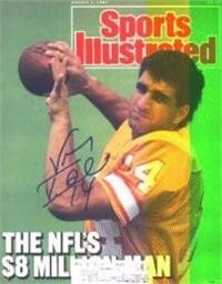 Vinny Testaverde Autographed/Hand Signed Sports Illustrated Magazine (Tampa Bay Bucs)