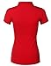 Luna Flower Women's Woman Cotton Slim Fit Short Sleeve Plain Polo Shirts
