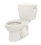 TOTO CST743ER-01 Eco-Drake Round Bowl Toilet with Right Hand Tank C743E + St743Er, Cotton White