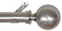 Window Curtain Rod / Drapery Rod 18 Inch -48 Inch Ball Nickel