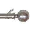 Window Curtain Rod / Drapery Rod 18 Inch -48 Inch Ball Nickel