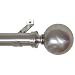 Window Curtain Rod / Drapery Rod 18 Inch -48 Inch Ball Nickel