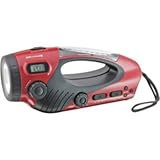 GPX WF308 Multi-function Flashlight Radio Combo (Red)