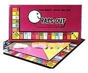 Pass Out Adult Drinking Board Game 1988 Edition by Frank Bresee