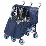 Protect-a-Bub Twin Stroller Rain Cover- Navy