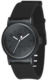 Vestal Men's ALPU001 Alpha Bravo Black Ion-Plated Black Polyurethane Surf Watch