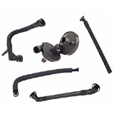 #BH01 00-06 BMW Crankcase Vent Valve & Breather Hose SET 5 11617501566 320i 323Ci... by Power Pro