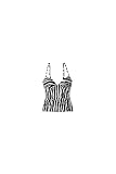 Spiegel Spiegel Zebra Print Underwire Tankini Swimsuit Top