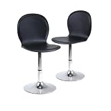 Winsome Wood S/2 Metal/Faux Leather Swivel Chairs