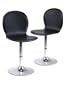 Winsome Wood S/2 Metal/Faux Leather Swivel Chairs