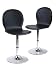 Winsome Wood S/2 Metal/Faux Leather Swivel Chairs