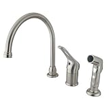 SINGLE LOOP HANDLE KIT FCT W/SPR W/O SOAP DISPENSER-Satin Nickel Finish