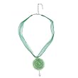 FOJO's Carved Green Aventurine Flower Necklace