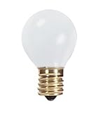 10 Watt S11 Incandescent Light Bulb / 130 Volt Long Life / Intermediate Base / Ceramic White / Replacement 10S11 Sign Bulb