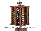 Wine Cellar Innovations Red Oak with Dark Walnut Stain Tasting Table Base 108-bottle