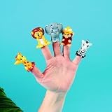 Safari Animal Finger Puppets - 12 pieces