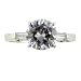 Pugster Size 9 Round Cz Baguettes Sterling Silver Fashion Jewelry Ring image 1
