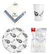 Tennessee Titans 96 Piece Plastic Dinnerware Set - Football Sports Merchandise