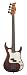 AXL Badwater Electric Bass  1 Pickup, Brown
