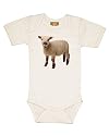 B-babies Cotton SS Onesie w/Print, 3 - 6m, Lamb