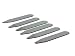 Jewelry : Practical Rhodium Silver Collar Stays for a Well Dressed Man (2.5" x .5")