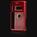 LG enV2 VX-9100 VX9100 RUBBERIZE RED SNAP-ON CASE COVER WITH BELT CLIP Image