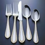 POWERSCOURT GOLD 5 PC PLACE SETTING