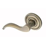 Baldwin Wave Lever RH Antique Brass Half Dummies 5455.050.RDM