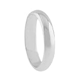 Silver Plain Four Millimeter Wedding Band