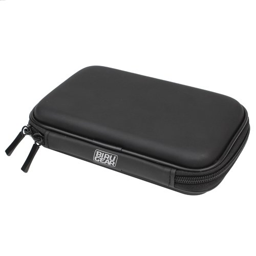 BIRUGEAR Portable Hard Shell Hard Drive / GPS EVA Carrying Case - Black